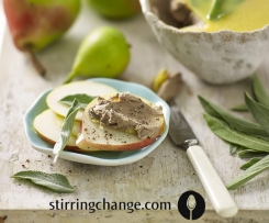 Pear and sage chicken liver pate