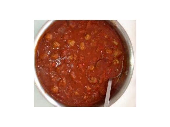 Spanish Meatballs in Tomato and Capsicum sauce