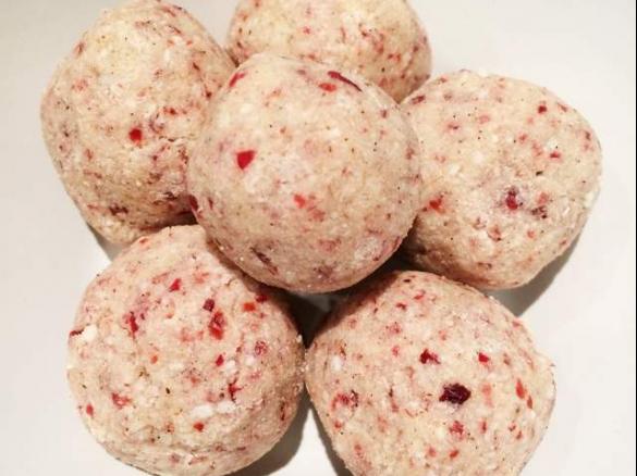 Coconut Cranberry Protein Bliss Balls