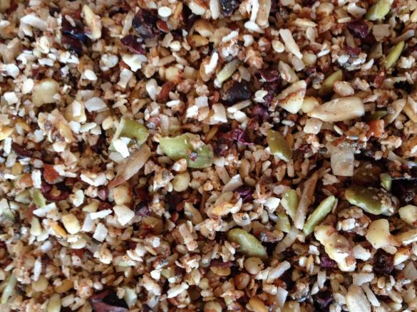 Crunchy chocolate crunchy museli (raw & sugar free)