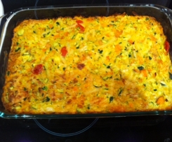 Salmon, Zucchini and Dill Slice