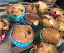 Easy Banana Choc Muffins