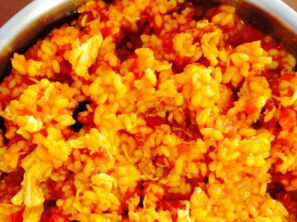 chicken and chorizo paella