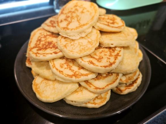 Coconut milk pancakes