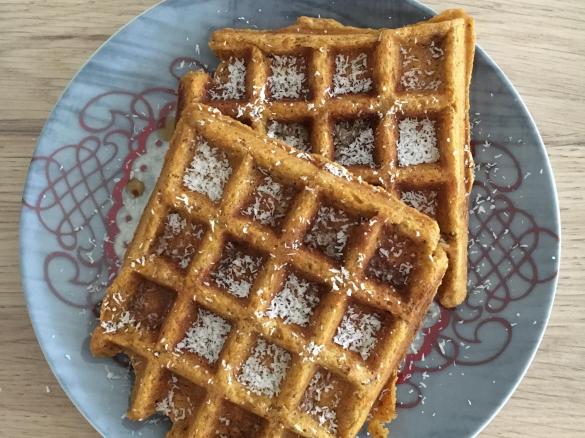 Vegan Sweet Potato Waffles