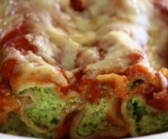 Spinach and Ricotta cannelloni