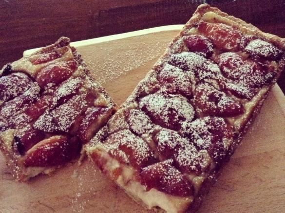 Peaches and Cream Custard Flan