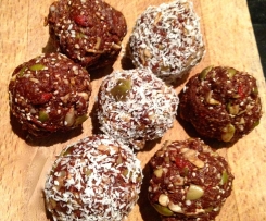 Nut free chocolate protein balls