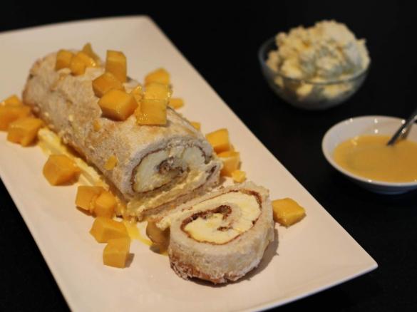 Mango Meringue Roll