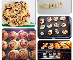 Cheese and Vegemite scrolls 