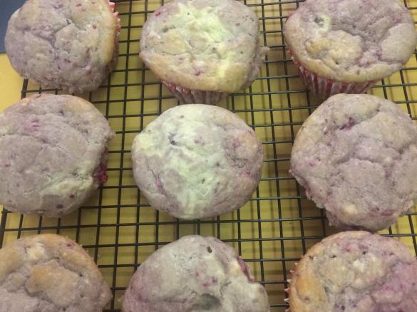 Raspberry Ricotta Muffins