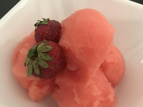 Watermelon starburst sorbet