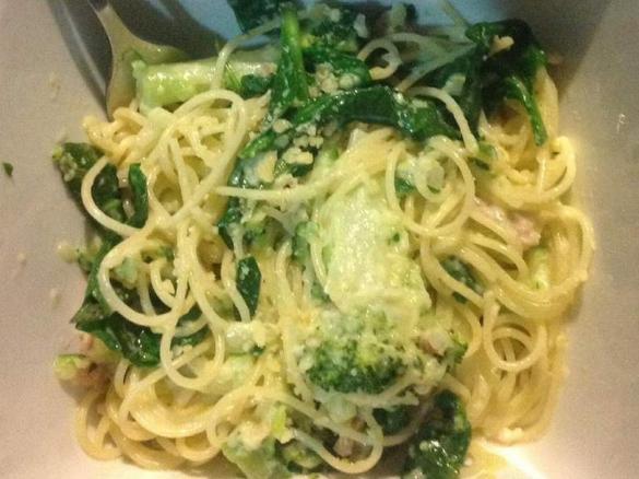 Creamy Zucchini & Bacon Pasta