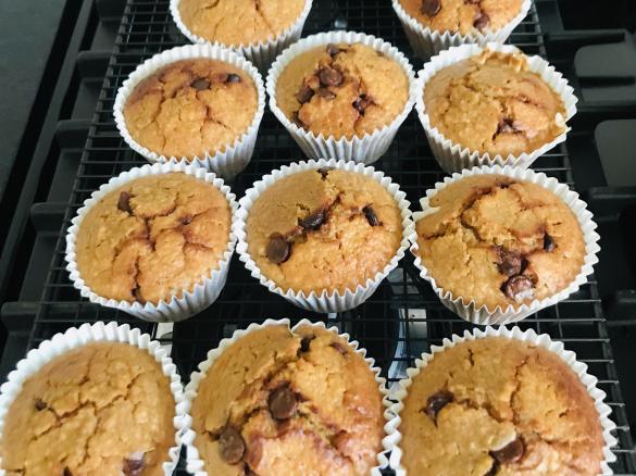 Apple Cinnamon Chocolate Chip Muffins
