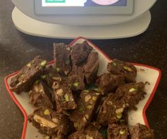 Chocolate Pistachio Christmas Star