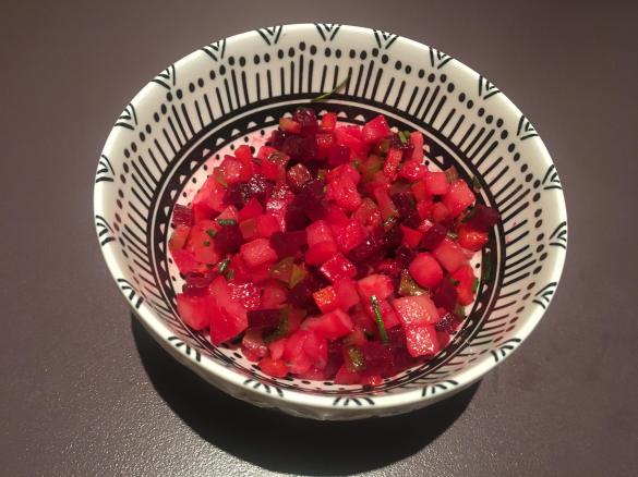Russian beetroot salad