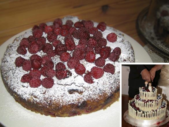 Raspberry and White Chocolate Cake