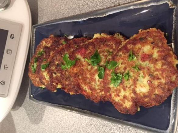 Zucchini and Bacon Fritters