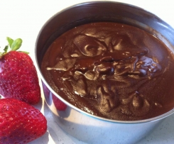 Very Easy Chocolate Fudge Sauce   (Gluten-Free, sugar-free, dairy free, soy-free, vegan, scrumptious!)