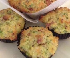 Zucchini & Bacon Muffins