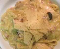 Creamy Chicken Fettucine Carbonara