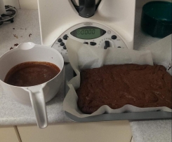 Flourless Chocolate Brownies with Hot Chocolate Sauce