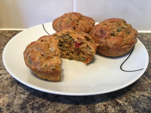 Sun-dried Tomato, Spinach and Feta Muffins