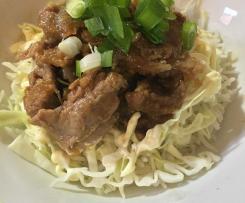 Shogayaki Donburi (Gingered Pork on rice)