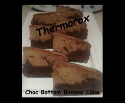 Choc Bottom Banana Cake
