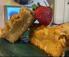 White choc, Caramel Macadamia SLICE