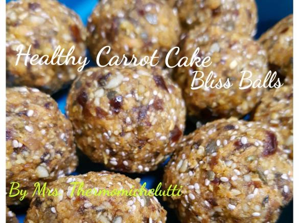 Healthy Carrot Cake Bliss Balls