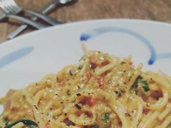 Creamy Chorizo Spaghetti