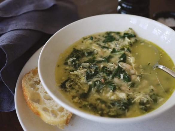 Chicken, Silverbeet & Cannellini Bean Soup
