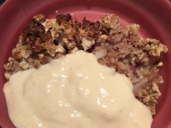 Variation (Doubled) Healthy Apple Crumble