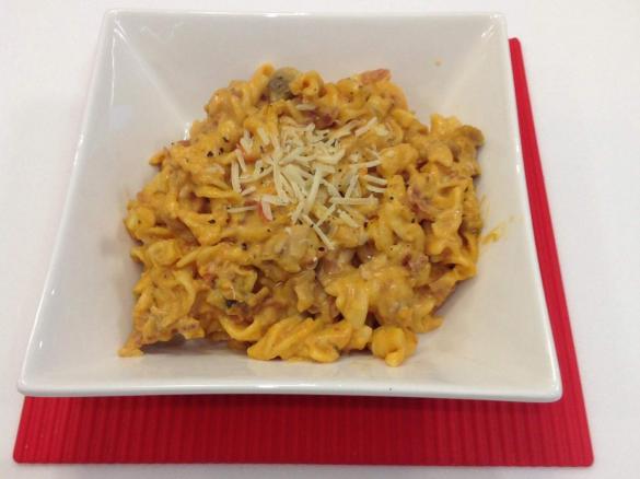 Chicken, Prosciutto & mushroom pasta