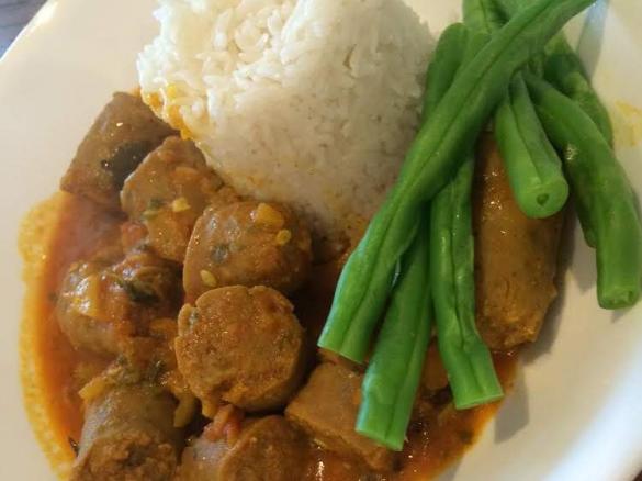 Curried Sausages
