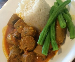 Curried Sausages