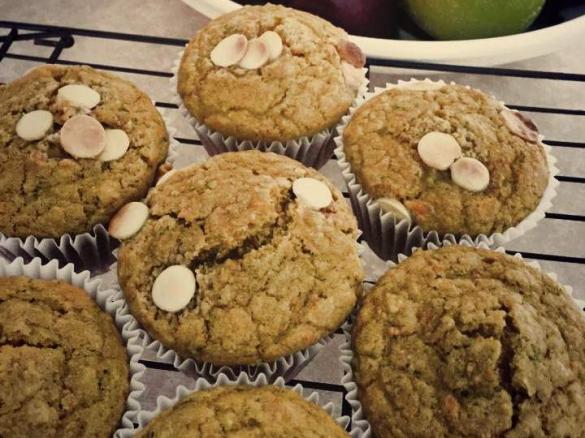Apple, Banana, Zucchini and Carrot Muffins with Gluten, Egg and Dairy free options