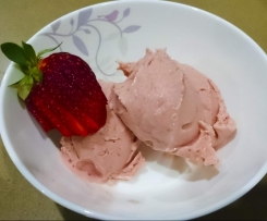 Strawberry Ice Cream or Custard