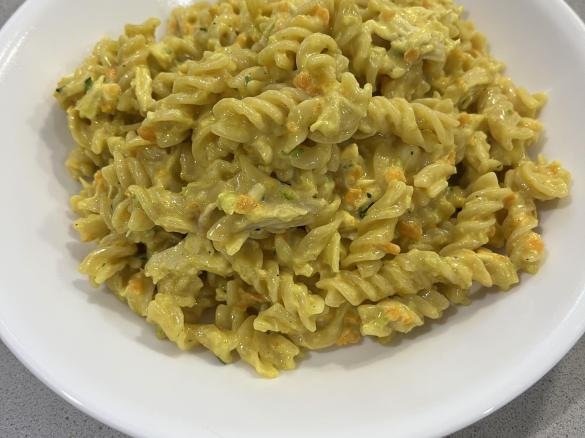 Creamy Chicken Curry Pasta - Inspired by Continental Packet Pasta