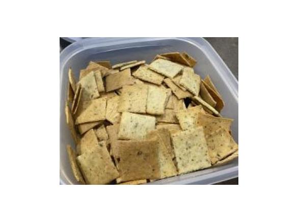 Sourdough discard crackers