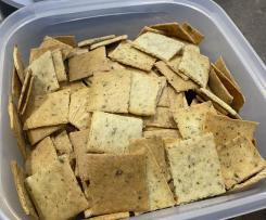 Sourdough discard crackers