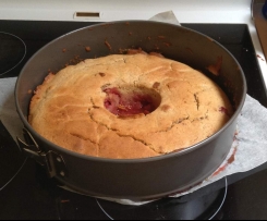 Upside-Down Fresh Strawberry Cake