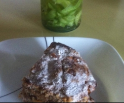 Apple pie cake + apple cider vinegar