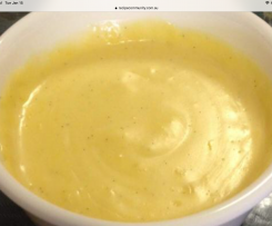 Custard with coconut sugar in imperial