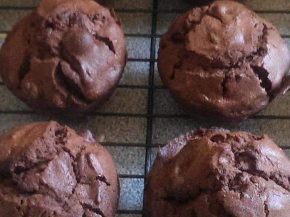 Double chocolate muffins