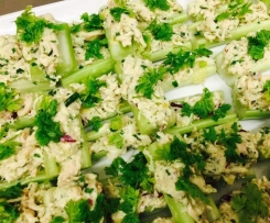 Paleo Chicken Salad Celery Boats (adapted from Pete Evans recipe)