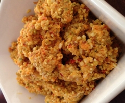 Spicy nut and veg dip