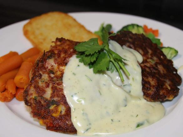 Garlic Corned Beef Fritters