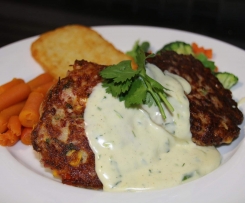 Garlic Corned Beef Fritters